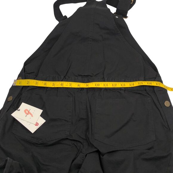 NEW The Nines By Hatch Maternity Overalls Jumpsuit Black Cotton Twill Womens XS - Picture 7 of 10